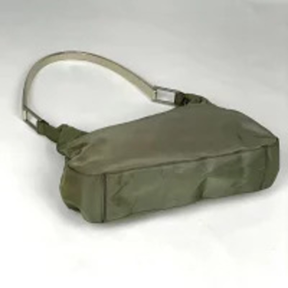 Prada Shoulder Beige Brown Khaki Bag Green Plate Brown Green